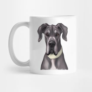 Cute Great Dane Drawing Mug